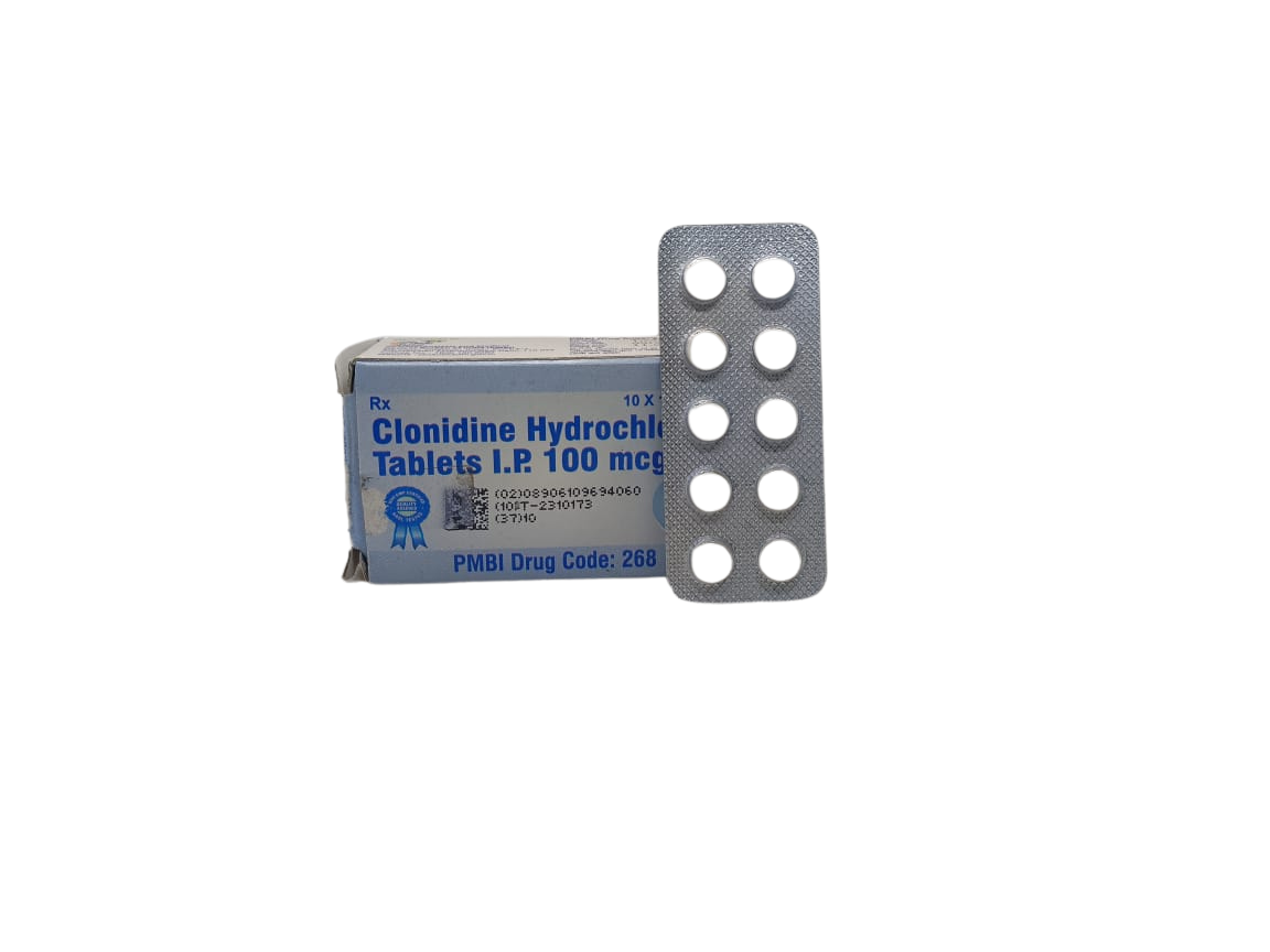 Clonidine Tablets IP 100 mcg
