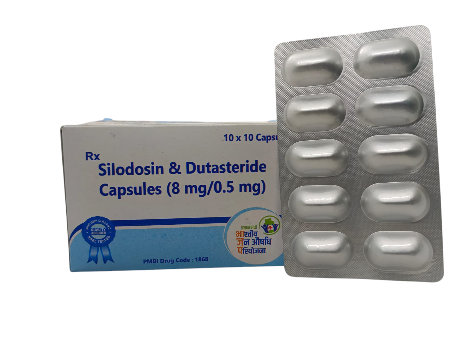 Silodosin 8mg and Dutasteride 0.5mg Capsules