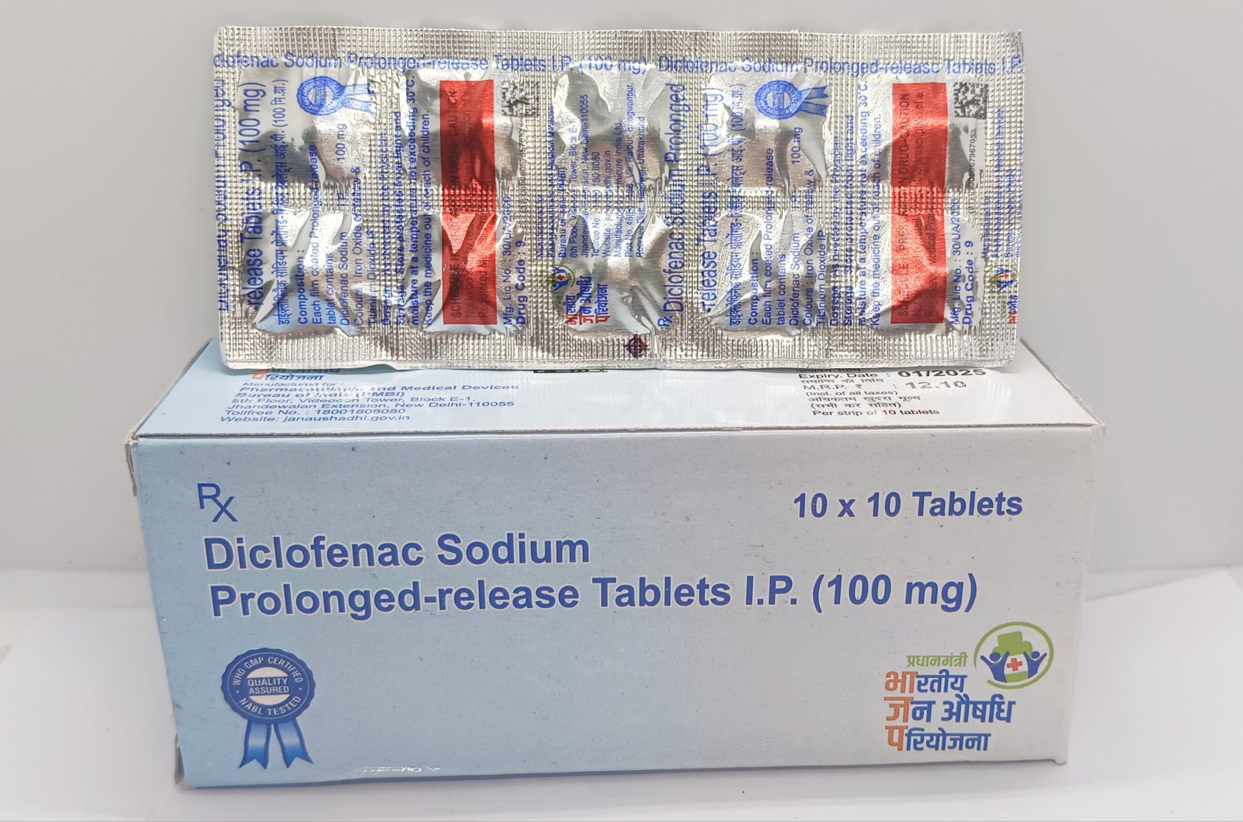 Diclofenac Sodium Prolonged Release Tablets IP 100 mg
