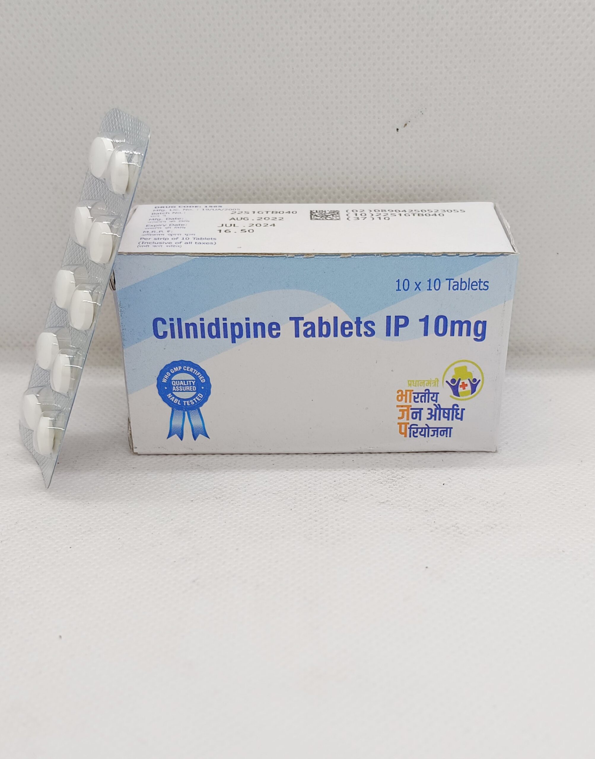 Cilnidipine Tablets IP 10 mg