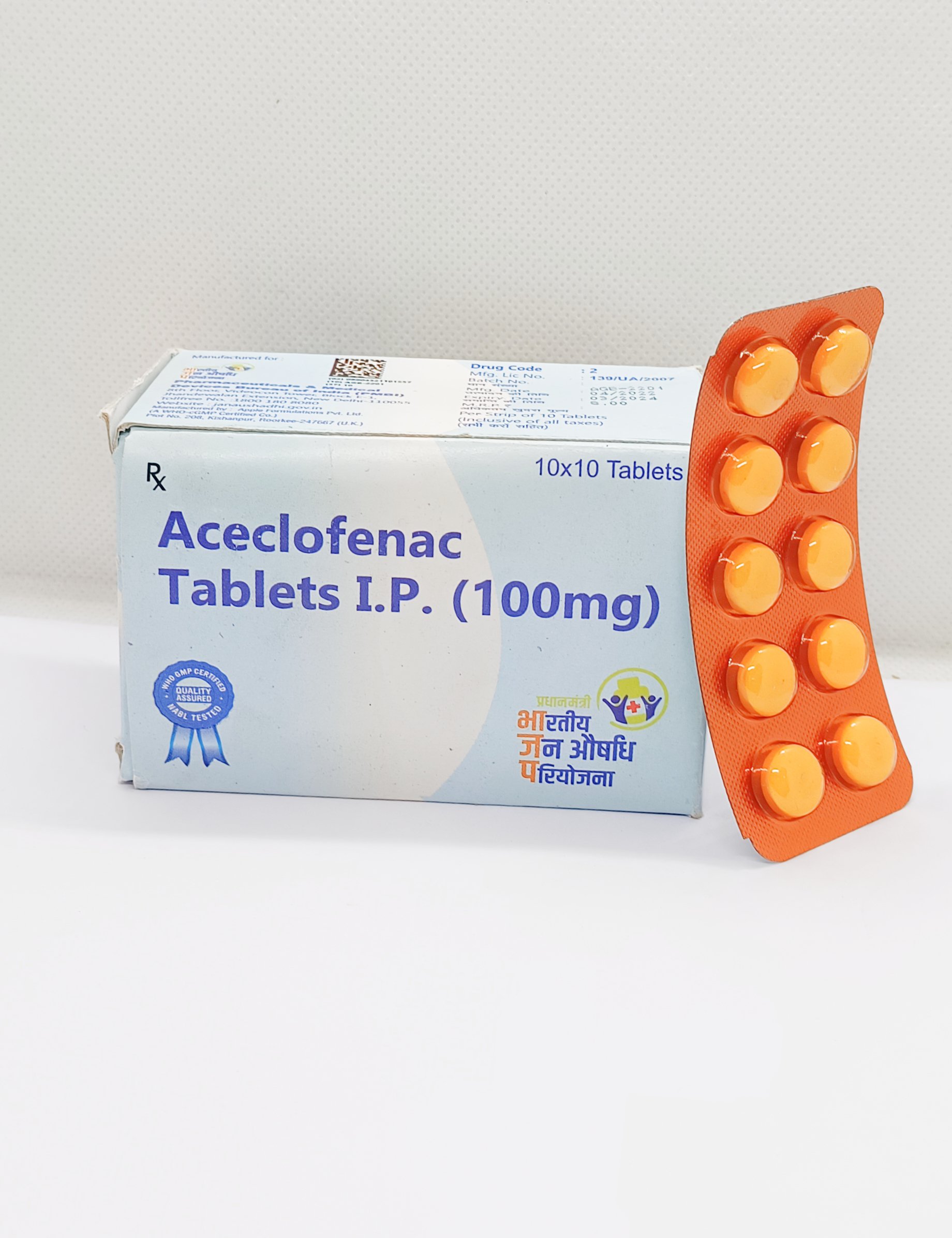 Aceclofenac Tablets IP 100 mg
