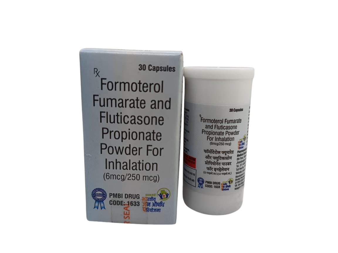 Formoterol Fumarate 6mcg and Fluticasone Propionate 250mcg Powder for Inhalation