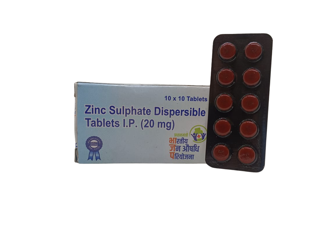 Zinc Sulphate Dispersible Tablets IP 20mg