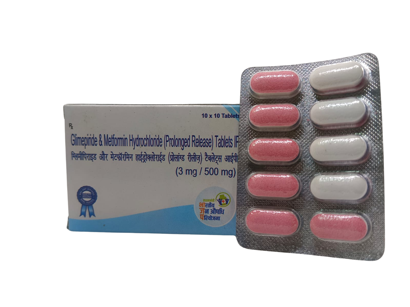 Glimepiride 3mg & Metformin (SR) 500 mg tablet